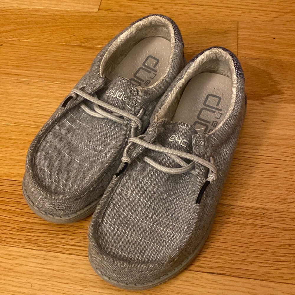 Hey Dude boys gray slip on. Size 12.